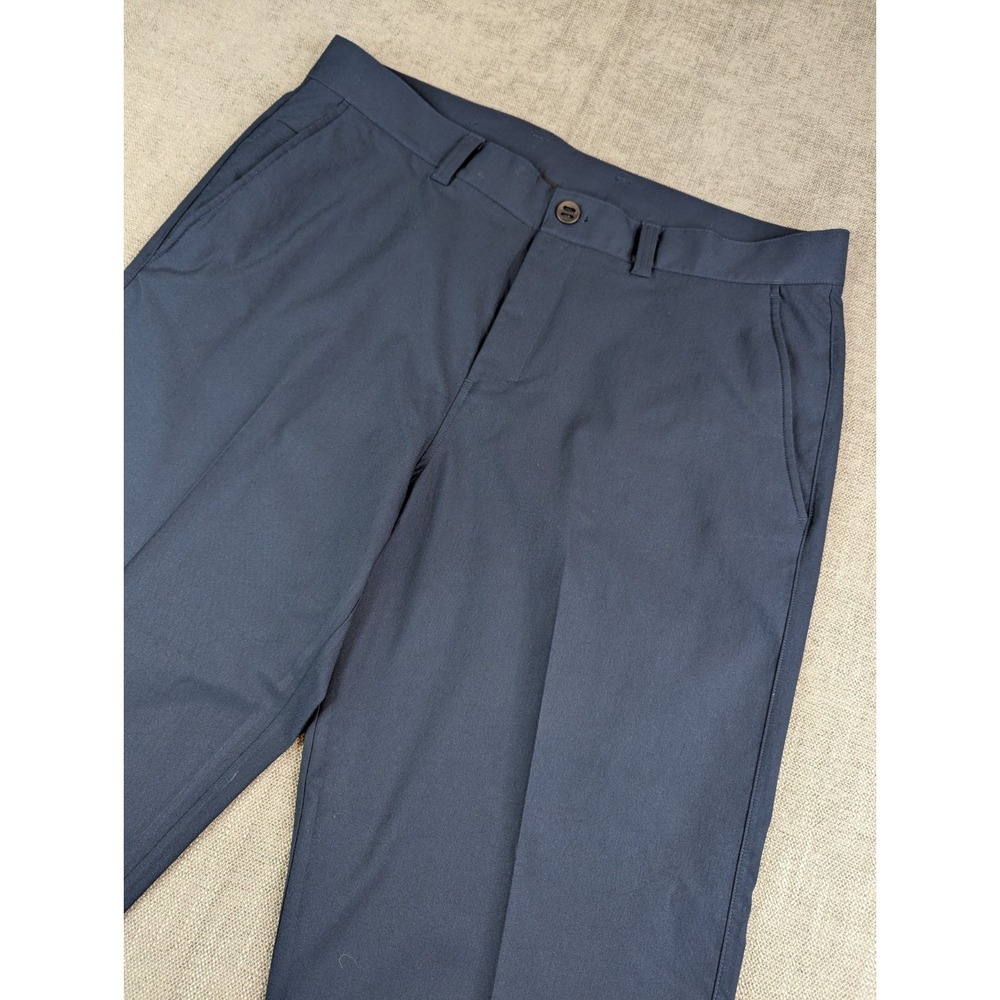Lululemon Pants Mens 36x28 Navy Relaxed Tapered Smooth Twill Trouser Cropped